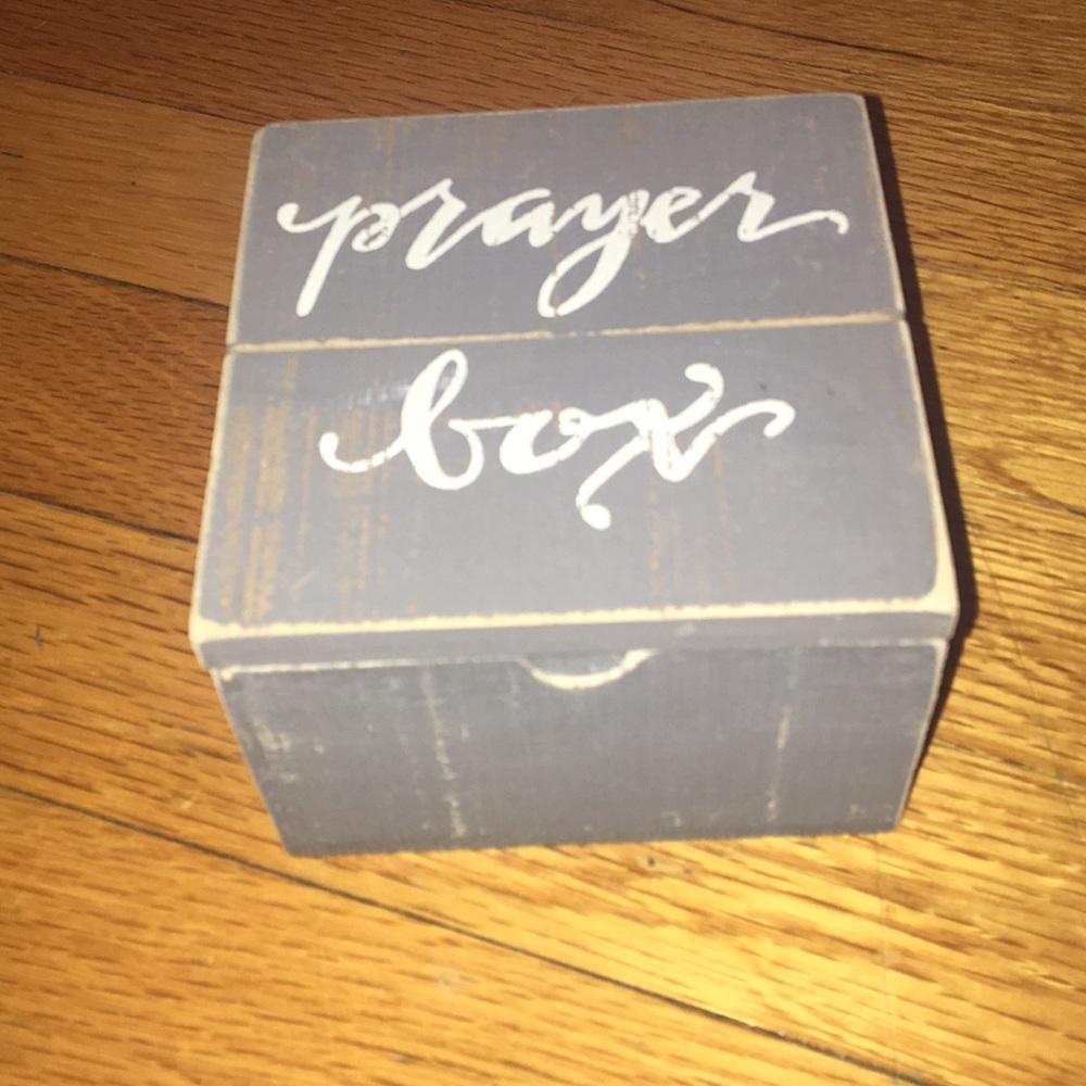 Painted Wood Prayer Box